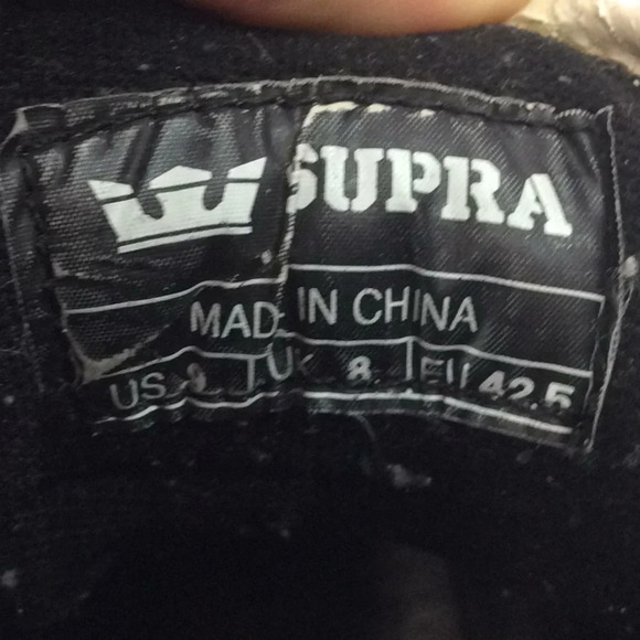 Mens Size 9 Supra Hi Top  Sneaker Boots - Picture 8 of 8